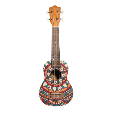 Ukelele Soprano Bamboo Bu-21 Circus Ukulele Con Funda Uculele